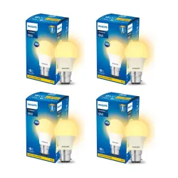Philips 9-Watts B22 LED Warm White LED Bulb, Pack of 4,