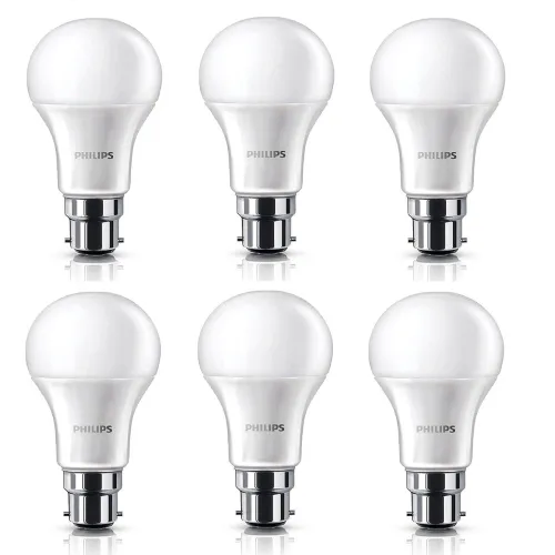 Image of Philips 9-Watts B22 LED Warm White LED Bulb, Po6