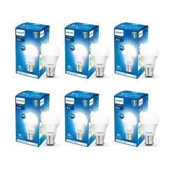 Philips Ace Saver 9 Watt LED Bulb, Base B22 (Cool Day Light), Pack of 6