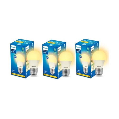 Image of Philips Ace Saver Base E27 9-Watt LED Bulb, Po3
