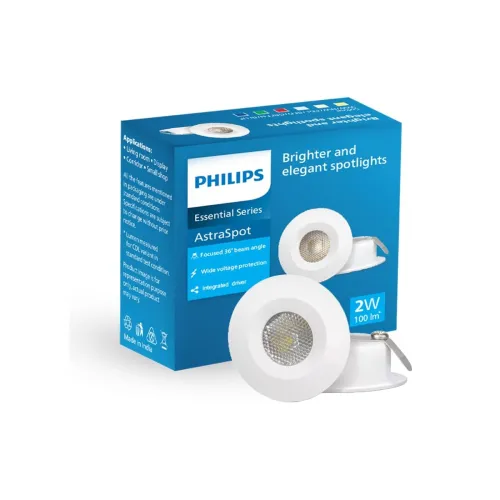 Image of PHILIPS Astra Spot 2-watt LED Spotlight, Cutout:35mm, Cool Day Light