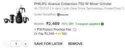 PHILIPS Avance Collection 750 W Mixer Grinder