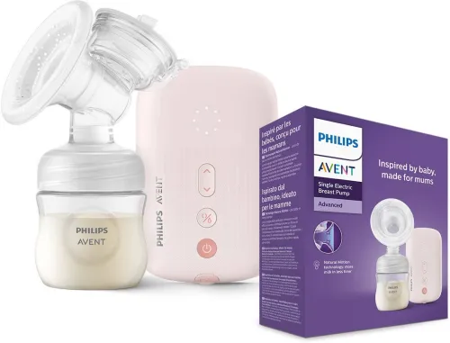 Image of Philips Avent Electric Breast Pump SCF395/11 | Natural Motion | Fits 99.98%* nipples | BPA Free - Electric (CLEAR)