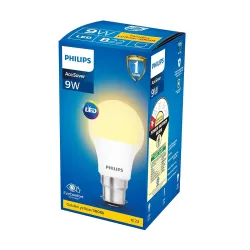 Philips Base B22 9-Watt LED Bulb (Golden Yellow)