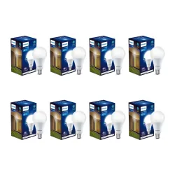 PHILIPS Base B22 12-Watt (Pack of 8, )
