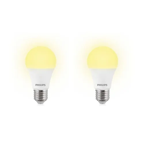 Image of Philips Base E27 12-Watts LED Bulb (Golden Yellow,Pack of 2)