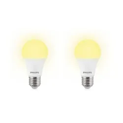 Philips Base E27 12-Watts LED Bulb (Golden Yellow,Pack of 2)