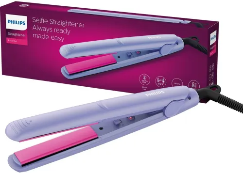 Image of PHILIPS BHS224/00 Hair Straightener  (Purple)