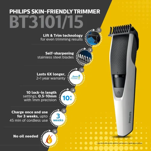 Image of Philips BT3101/15 Lift & Trim Trimmer