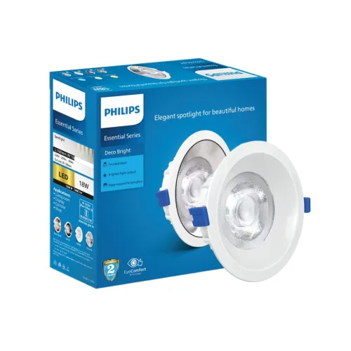 Image of Philips Deco Bright 18W LED Ceiling COB Round Spot Light 138mm