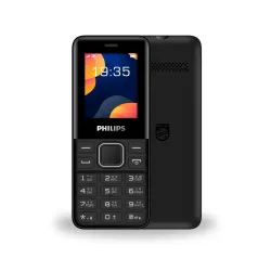 PHILIPS All-New E2103 Sleek & Stylish |Keypad Mobile with 1.77 \' Screen|1000 MAH Battery | 2030mm Speaker| Wireless FM | Bright Torch|Black