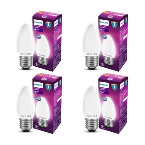 Image of Philips E27 4W Decorative Wall Lights 4pcs