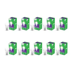 Philips Ecolink 9-watt LED Bulb | Bulb Base: B22, Light Bulb for Home |Colour : Cool White, Pack of 10