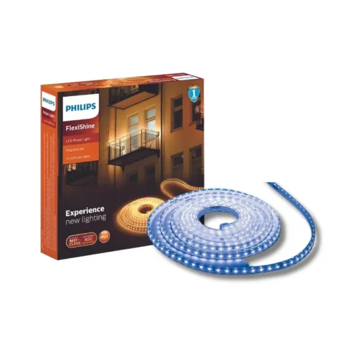 Image of Philips FlexiShine 5-Meter Blue LED Rope Light