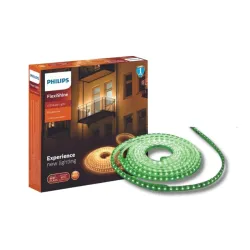 PHILIPS FlexiShine 5 Meter Plug n Play LED Rope Light (Green) - Waterproof (IP65 Rated) and Flexible