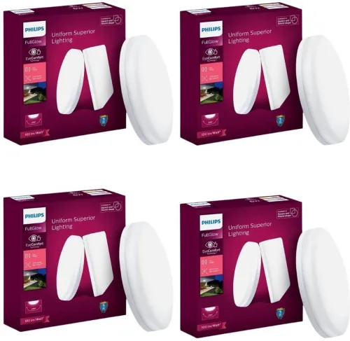 Image of PHILIPS Full Glow 18-watt Round LED Pack of 4 