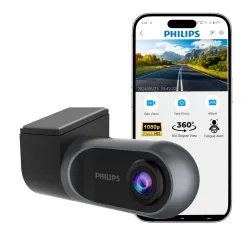 Philips GoSure 3001 Dash Cam for Car, Full HD 1080p, G-Sensor, Loop Recording, Night Vision, Wide Angle Lens, Car DVR Ca