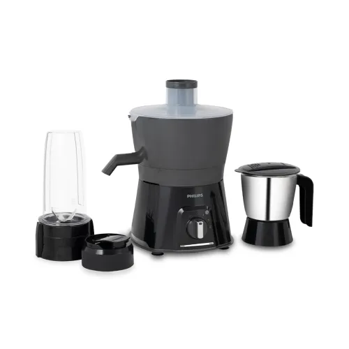 Image of Philips HL7579/00 600 Watt Turbo Juicer Mixer Grinder with 3 Jars -Blend and Carry