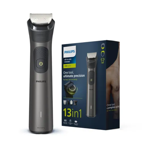 Image of Philips India's No.1 Men's Trimmer | Pro Beardsense Technology | Precision Trimming |13-In-1 Modern Man Kit -Face,Body &