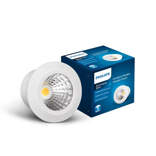 Image of Philips LED COB Spotlight | AstraMini Spotlight for Display | Premium & Compact Display Light with 1 inch Cutout 