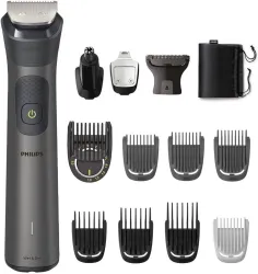 PHILIPS MG7920/65, 13 in 1 Multigroomer, Patented Twin Trim Tech Trimmer 120 min Runtime 17 Length Settings (Grey)
