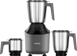 PHILIPS MicroGrind technology 800 W Mixer Grinder (HL7770 /00 | 3 Jars | Coarse Mode for Silbatta-like Texture, Fine or 
