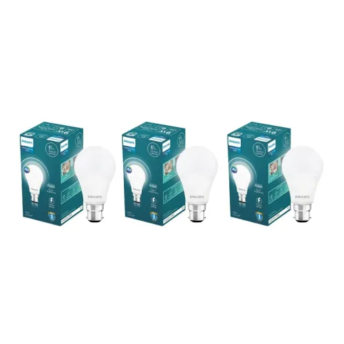 Image of Philips Motion Sensor B22 LED Bulb | Motion Sensor Light for Home | Motion Sensor LED Bulb | Crystal White, Pack of 3