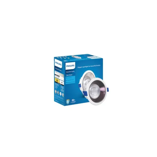 Image of PHILIPS Polycarbonate 18 Watt Black Reflector Led Ceiling Cob Round Spot Light 