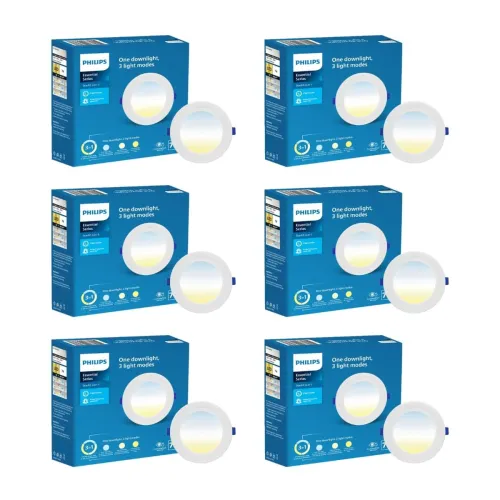Image of PHILIPS StarFit 7W Round LED Downlighter Pack of 6