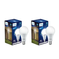 Philips Stellar Bright 16 Watt LED Bulb, Base B22,Cool Day Light, Pack of 2