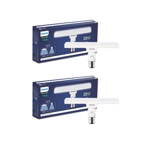 Image of Philips Stellar Bright 20-watt LED T-Bulb - Pack of 2