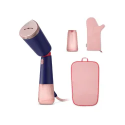 PHILIPS STH 5030/20 Handheld Garment Steamer, Two Water Tanks Glove Pouch & Mat Included, Hand Baggage Friendly Design, 