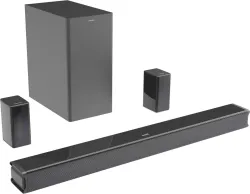 PHILIPS Philips TAB5651/94 8 Inch Subwoofer Bluetooth,HDMI ARC,USB&Optical Connectivity 600 W Bluetooth Soundbar (Black, 5.1 Channel)