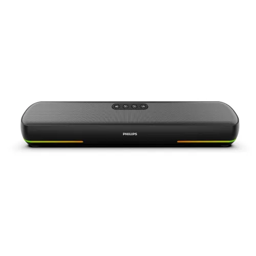Image of Philips TAB4120BK/94 Wireless Bluetooth Soundbar, 20W, 8H Playtime, Bluetooth 5.1, TWS Mode, RGB Light, LED Indicator, B