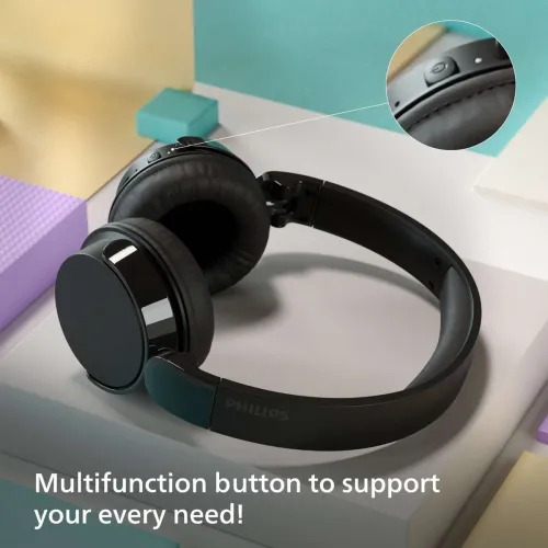 Image of PHILIPS TAH4209BK/00 Bluetooth Headset (Black, On the Ear)