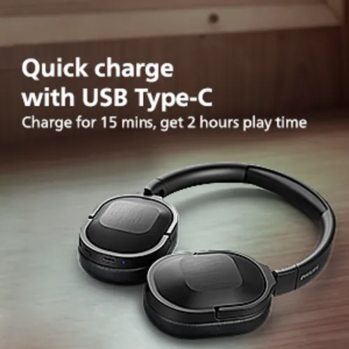 Image of PHILIPS TAH6506BK / 00Wireless Foldable Headphones 