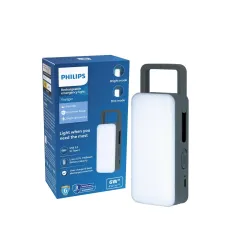 Philips Voyager 6W Rechargeable LED Emergency Light | 450 Lumens | 1500mAh Battery | Type-C Fast Charging | 2 Brightness