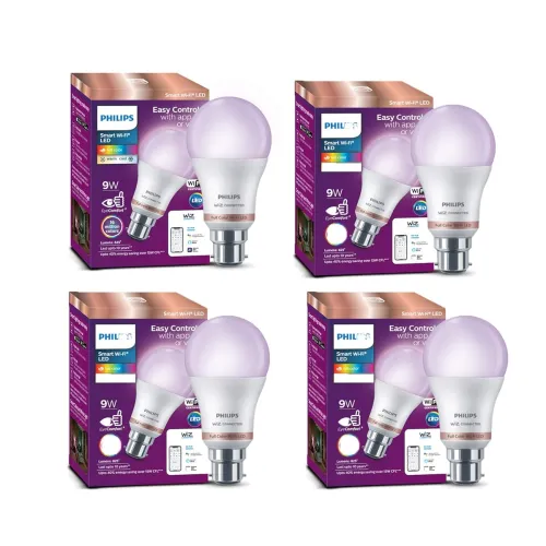 Image of Philips Wiz 9-Watt Smart Bulb Pack of 4