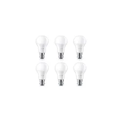 PHILIPS A60 Stellar Bright 14W B22 LED Bulb 1260lm, Warm White, Pack of 6