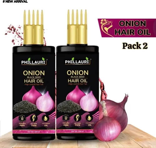Image of Phillauri Black Seed Onion Hair Oil 200ml