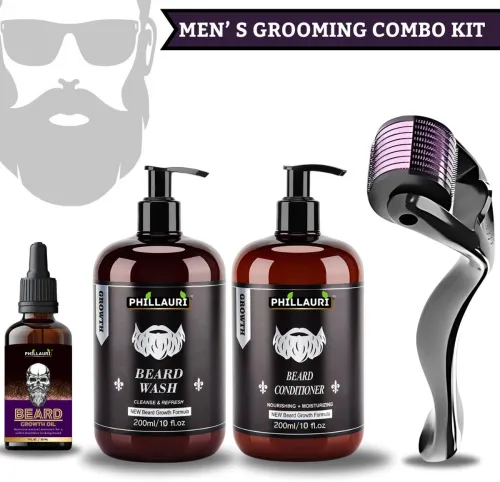 Image of Phillauri Men Grooming Kit Beard Growth Oil 30ML  (1 Items in the set)