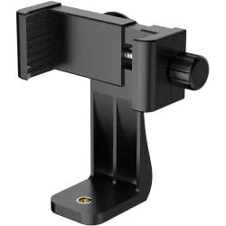 TECHONTO® 360° Degree Cell Phone Holder with Adjustable Clamp Phone Tripod Mount Adapter Compatible with Smartphones 