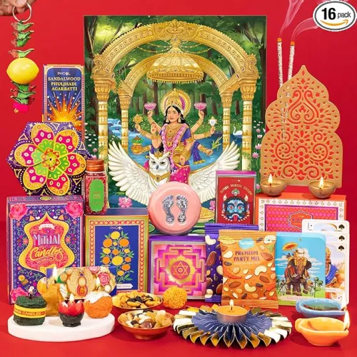 Image of Phool Lakshmi Abundance Diwali Gift Box – 16 Premium Festive Items