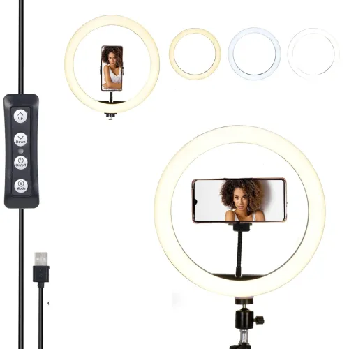 Image of Photron Professional 12 Inch(30cm) LED Ring Light with Mobile Holder PH12RL | LED: SMD 162pcs | 2 Flexible Mobile Holder