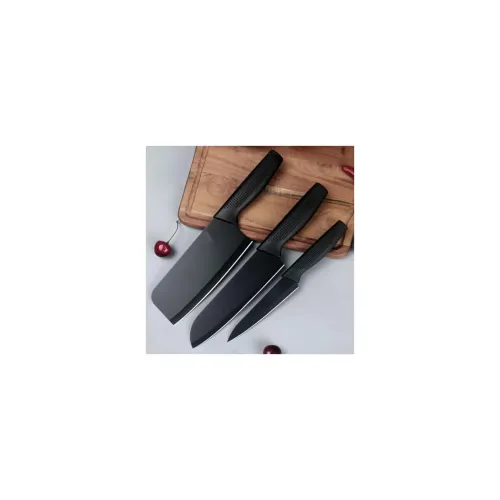 Image of PICKSTORE “3‑Piece Black Chef Knife Set