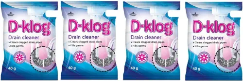 Image of Pidilite D-Klog Drain Cleaner Powder 40g (Pack of 4)