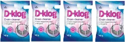 Pidilite D-Klog Drain Cleaner Powder 40g (Pack of 4)