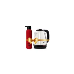 Pigeon 1.5 litre Hot Kettle and Stainless Steel Water Bottle Combo