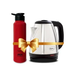 Pigeon 1.5 litre Hot Kettle and Stainless Steel Water Bottle Combo used for boiling Water