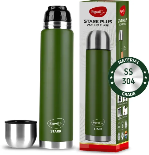 Image of Pigeon 1000ml green insulated steel flask